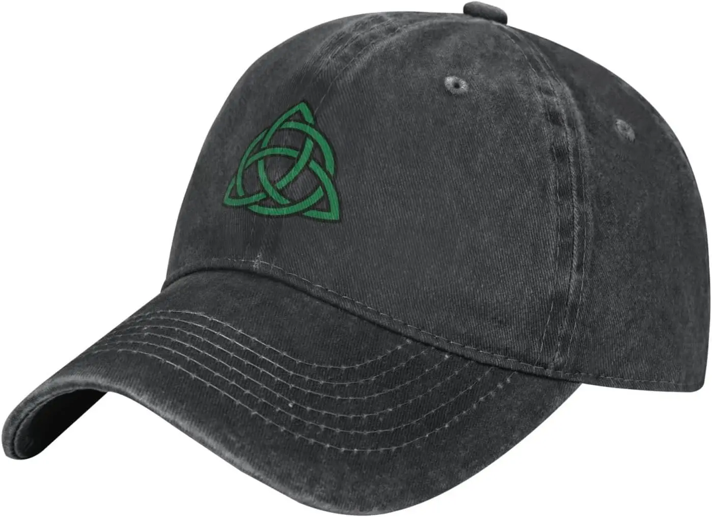 

Celtic-Knot-Trucker-Hat, Vintage Washed Cotton Baseball Cap Black Dad Hat for Men Women