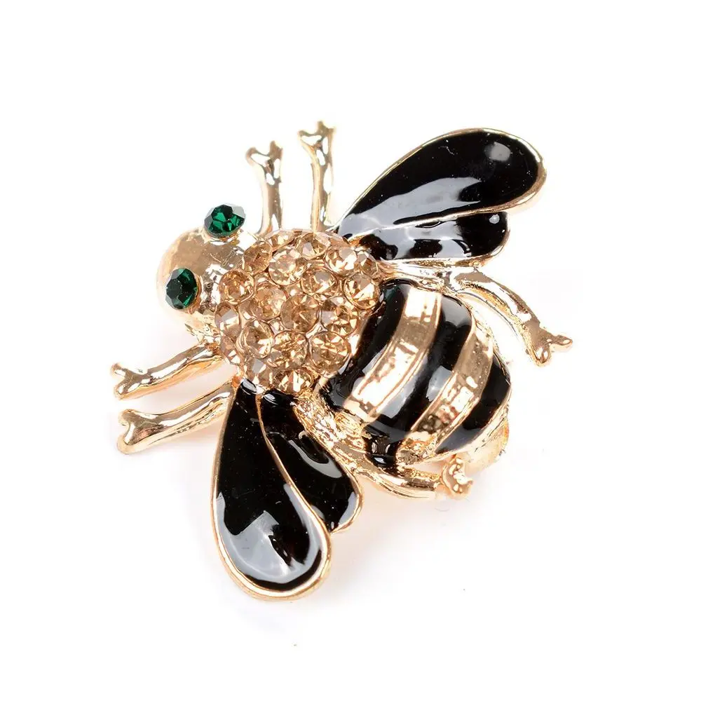 

OPPOHERE Women Delicate Little Bee Brooches Crystal Rhinestone Pin Enamel Brooches Jewelry Accessories Gifts For Men Brooch 2022