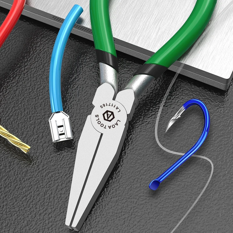 

Резак для проволоки LAOA, Длинные плоскогубцы 5 дюймов, боковой резчик, миниатюрные диагональные плоскогубцы, набор ручной работы для рыбалки