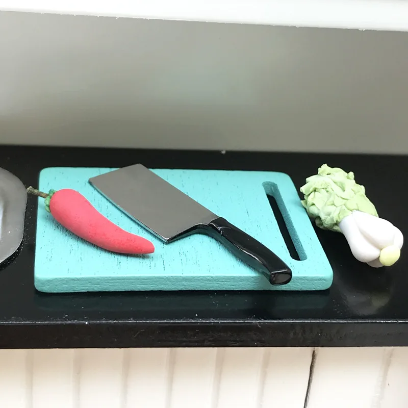 Забавная мини-разделочная доска кухонный нож украшения миниатюрные фигурки