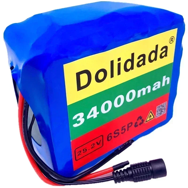 4 В 34 Ач 6S5P 18650 литий-ионный аккумулятор 25 2 34000 мАч для электроинструмента