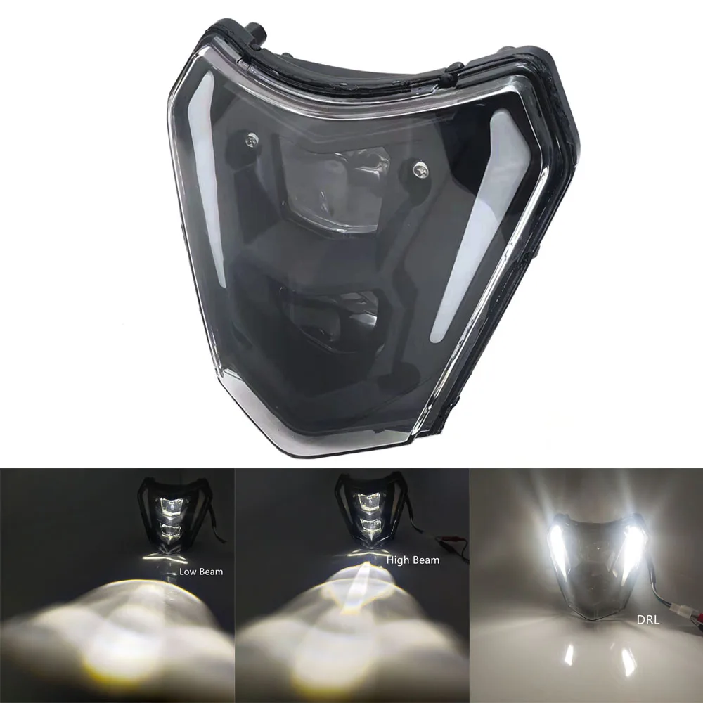 Фара мотоциклетная со светодиодным проектором Головной фонарь DRL Halo Hi/Low Beam