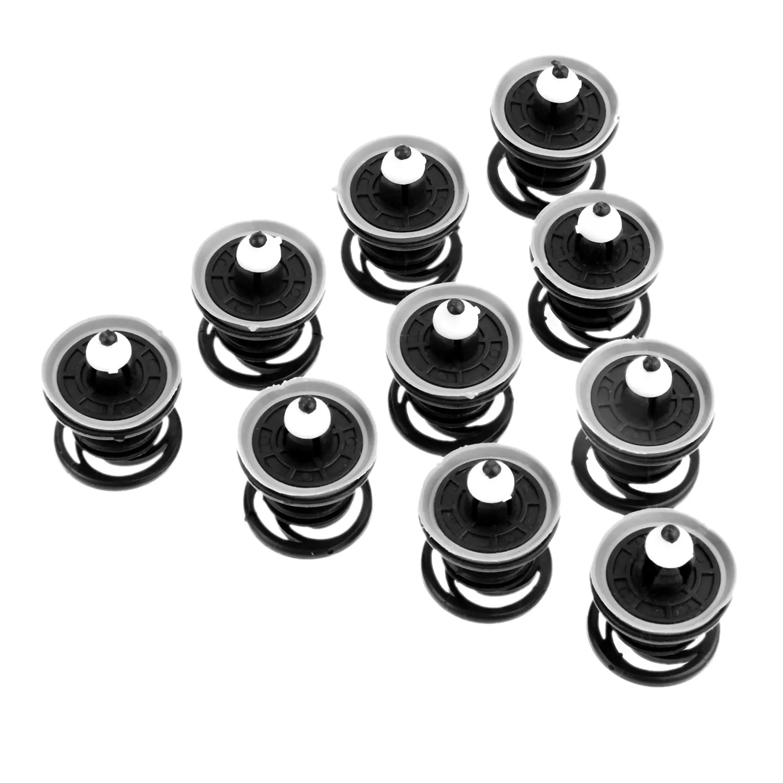 10Pcs Car Door Card Trim Panel Fastener Clips Auto Fender Bumper Retainers Black Plastic Rivets for VW Volkswagen T5 Transporter