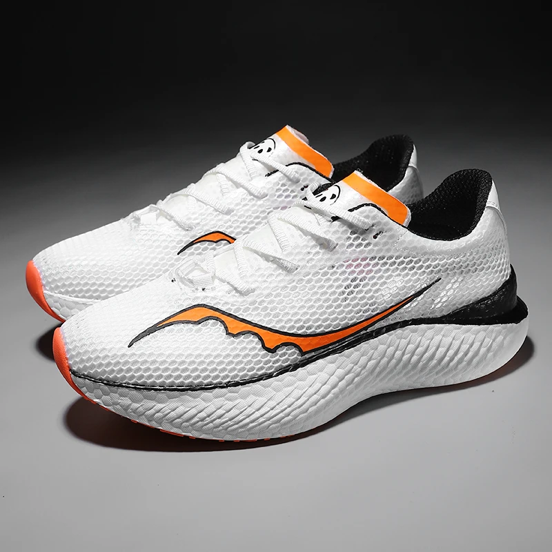 

Новые мужские кроссовки для бега, дышащая повседневная спортивная Нескользящая демпфирующая сетчатая обувь для бега и ходьбы, дизайнерская Роскошная обувь для тренировок, теннисная обувь