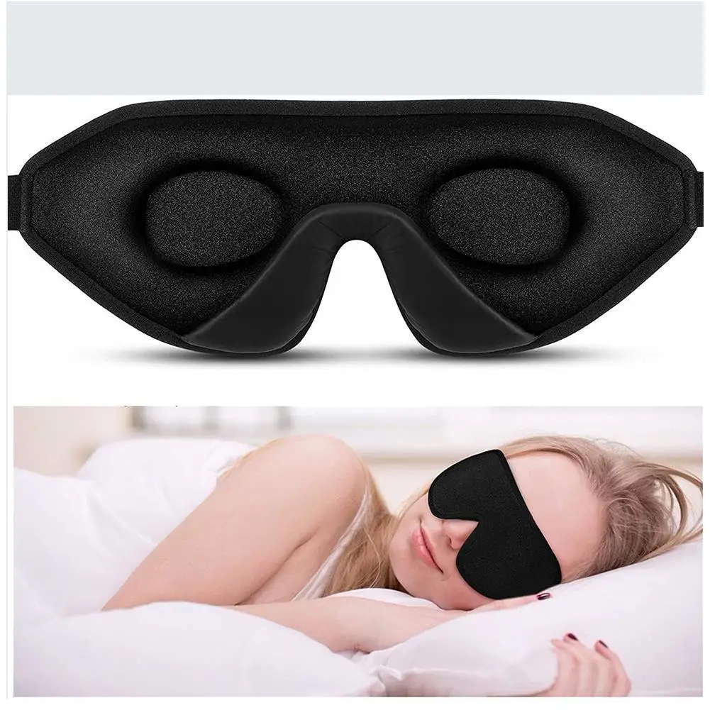 

1Pcs 3D Sleep Mask Natural Sleeping Eye Mask Eyeshade Cover Shade Eye Patch Women Men Soft Portable Blindfold Travel Eyepatch