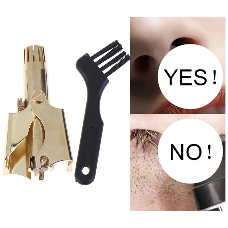 

Manual Ear and Nose Hair Trimmer Washable Shaver Removable Portable for MenWomen