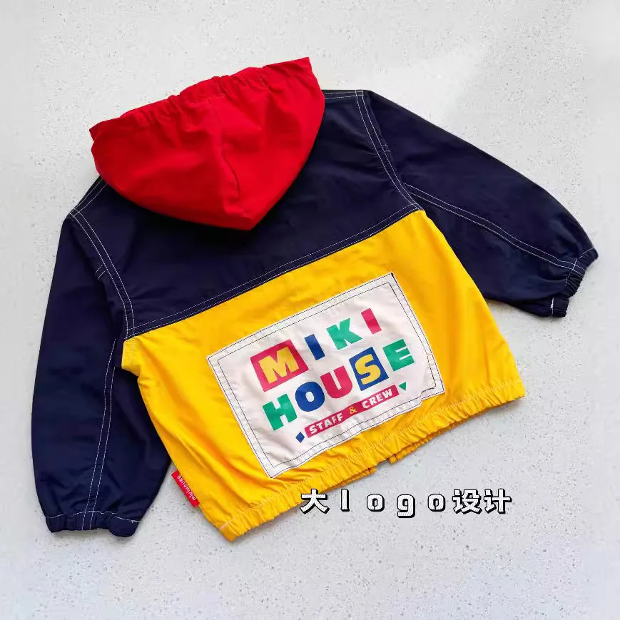 Куртка для мальчиков осень 2024 новая ветрозащитная теплая ветровка девочек