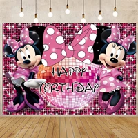 minnie mouse toy story customizable background kids birthday paty decoration wall backdrops stand for birthday party supplies