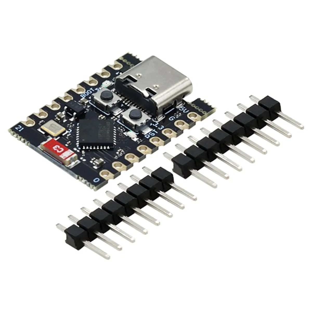 Фото A07I 10 шт. ESP32-C3 макетная плата ESP32 Mini WiFi Bluetooth макетная плата легкое расширение и гибкость источника питания №5
