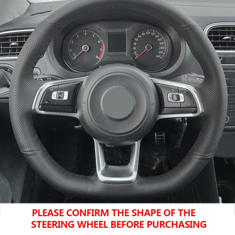 Перфорированная кожа из микрофибры автомобильный Стайлинг чехол на руль отделка