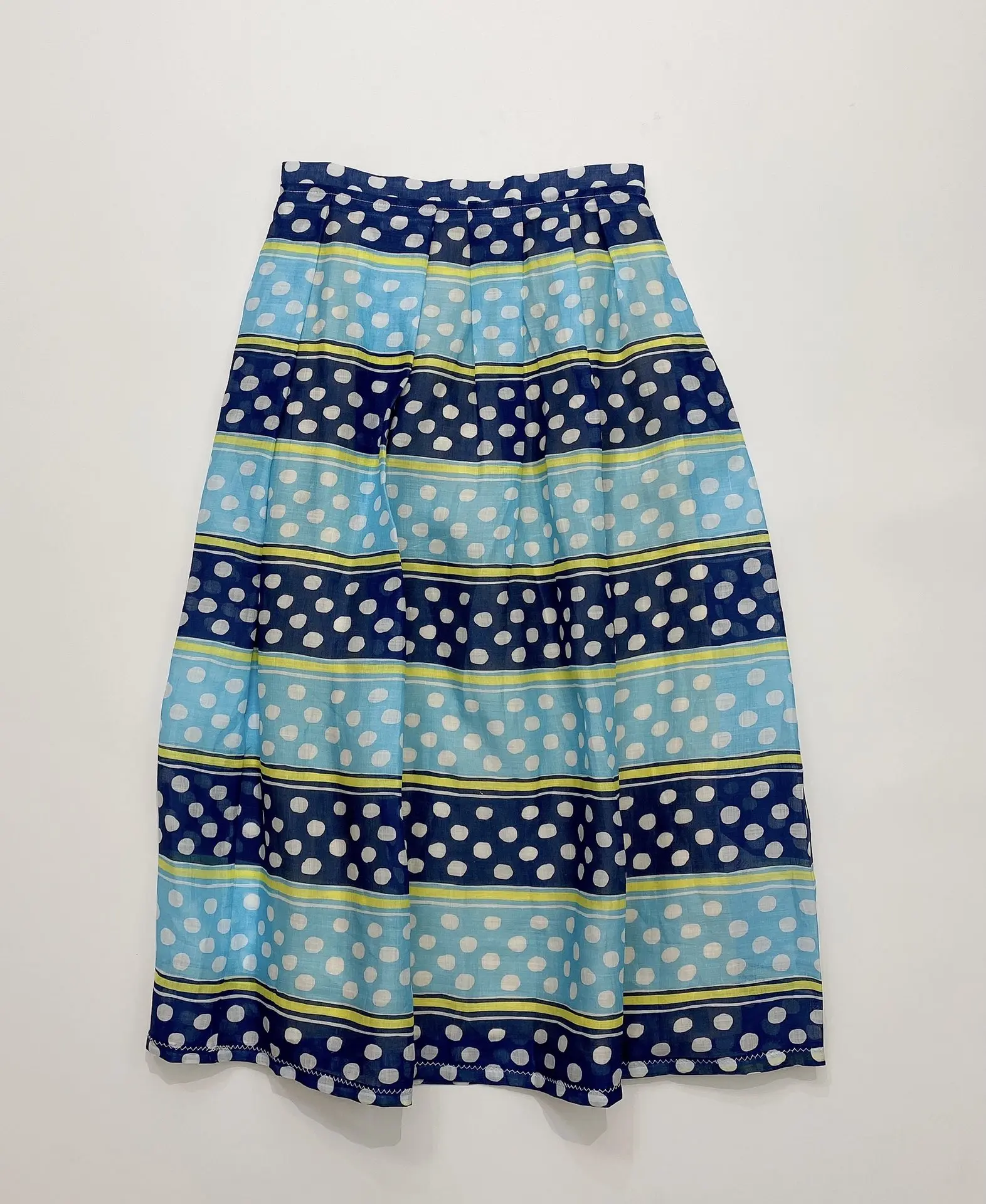 

2022 Early Spring Fashion Cotton Polka-dot-print Linen Skirt