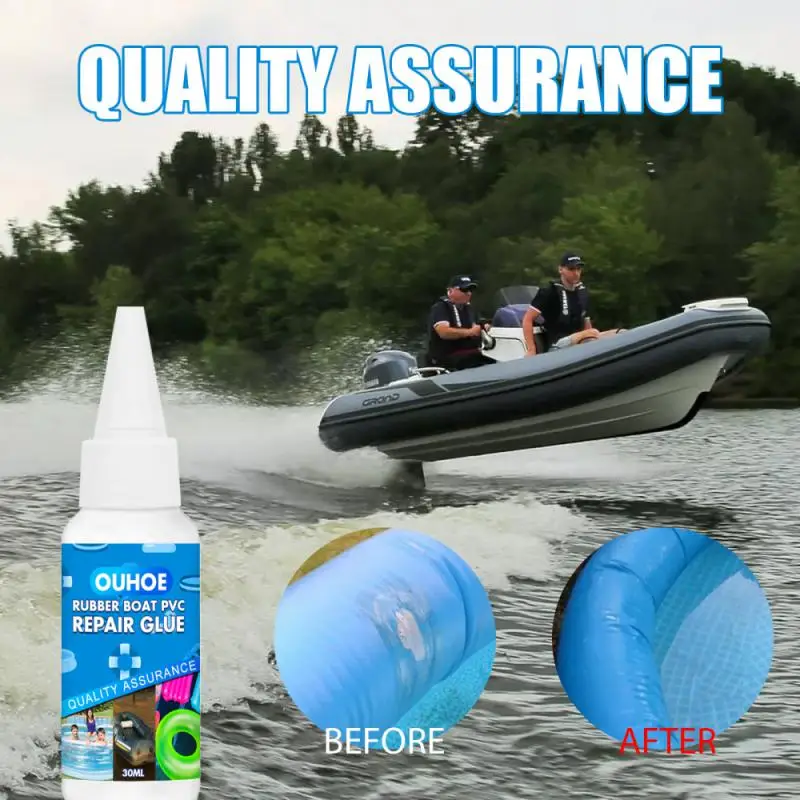 

30ml Strong Repair Glue Swimming Pool Lifebuoy Pad Repair Glue Waterproof Pvc Inflatable-boat Kayak Adhesive Sealant PVC Glue