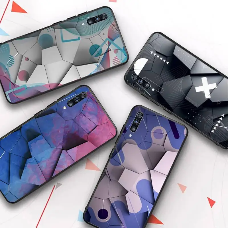 

Color Painting Geometry Art Phone Case for Samsung A51 01 50 71 21S 70 31 40 30 10 20 S E 11 91 A7 A8 2018