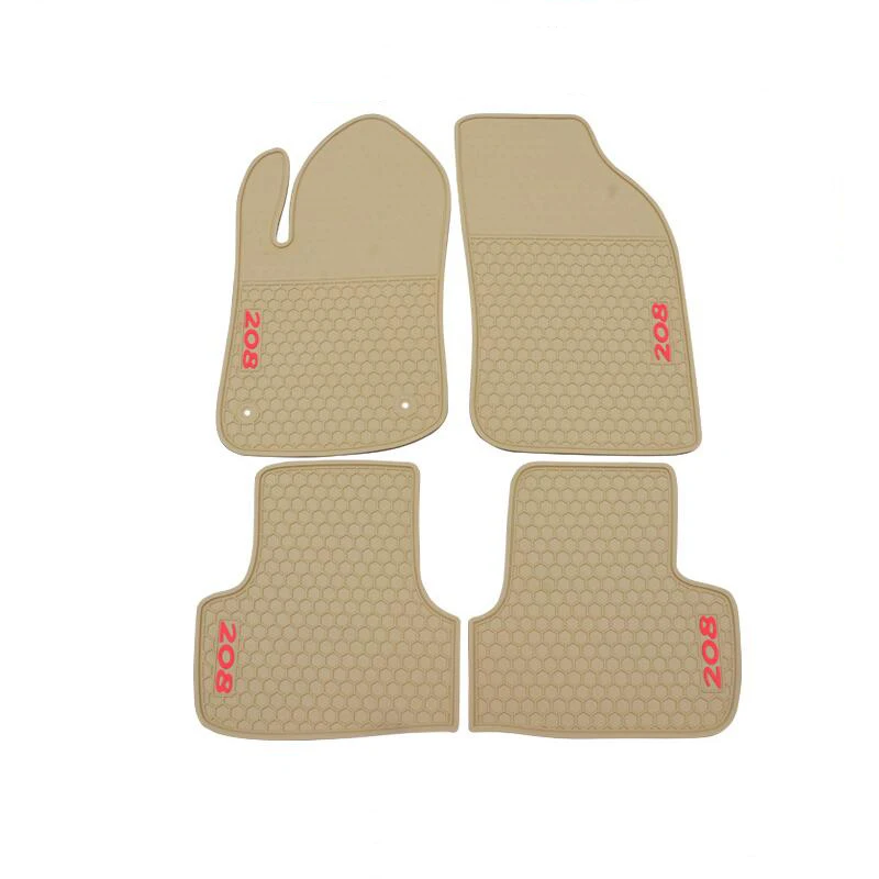 

Автомобильный напольный коврик, нескользящие коврики, напольные коврики для Peugeot 2008, 208, 2014, 2015, 2016, 2017, 2018, левый руль