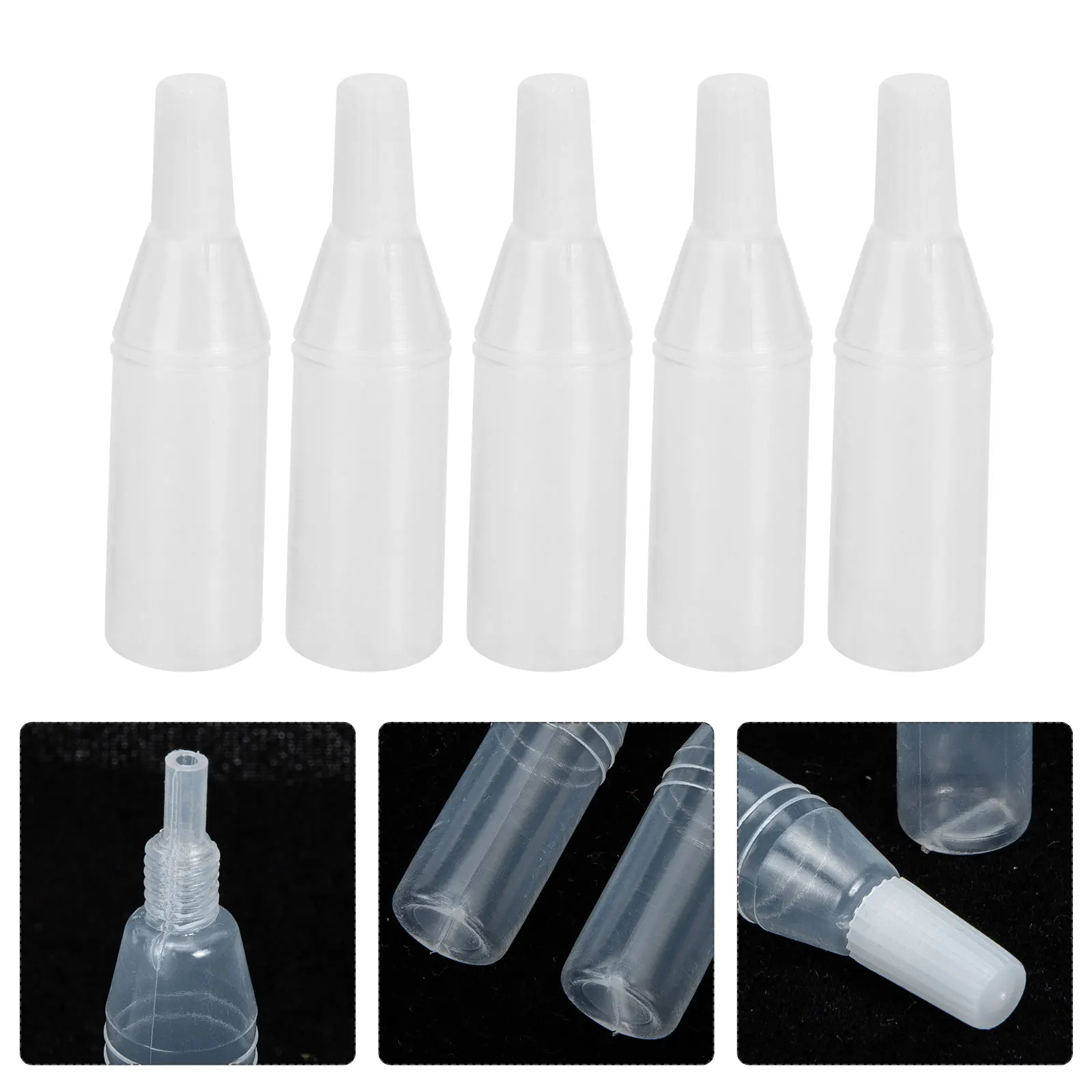 

2ml/5ml 80pcs Portable Dropper Bottles Squeezable Travel Multi-use Empty Bottles Essential Oil Bottles Eye Liquid Dropper