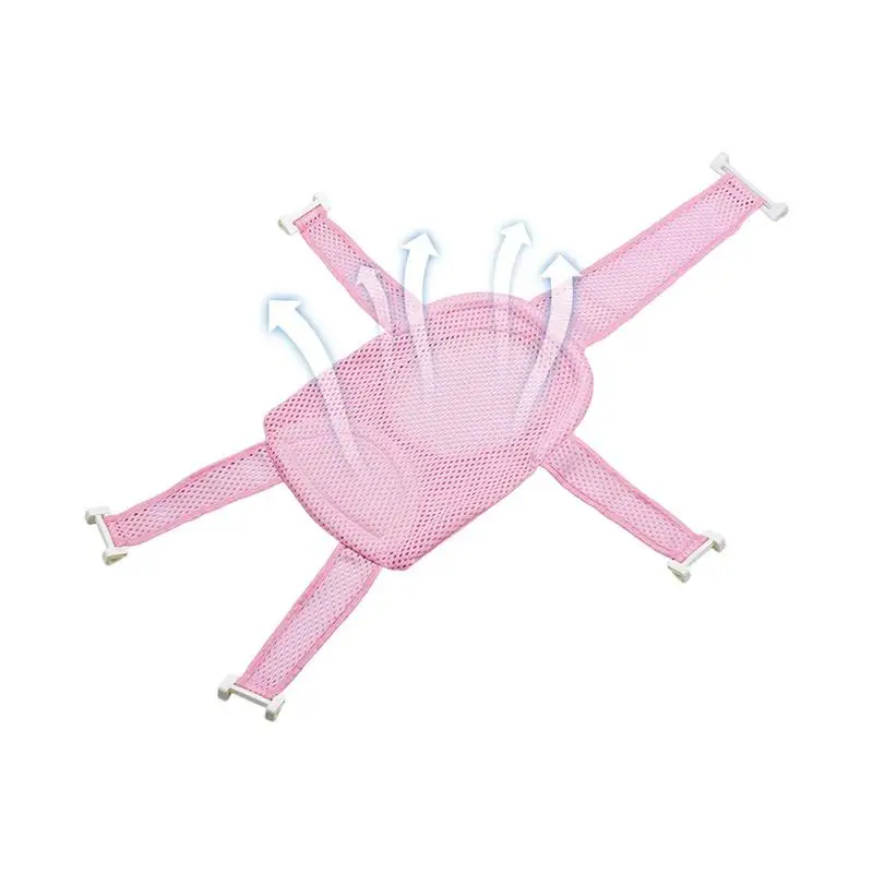 

Портативный коврик для детской ванны, регулируемый Коврик для ванны и душа, Сетчатая Сумка, поддерживающая Подушка для новорожденных, складные детские плавающие коврики для воды