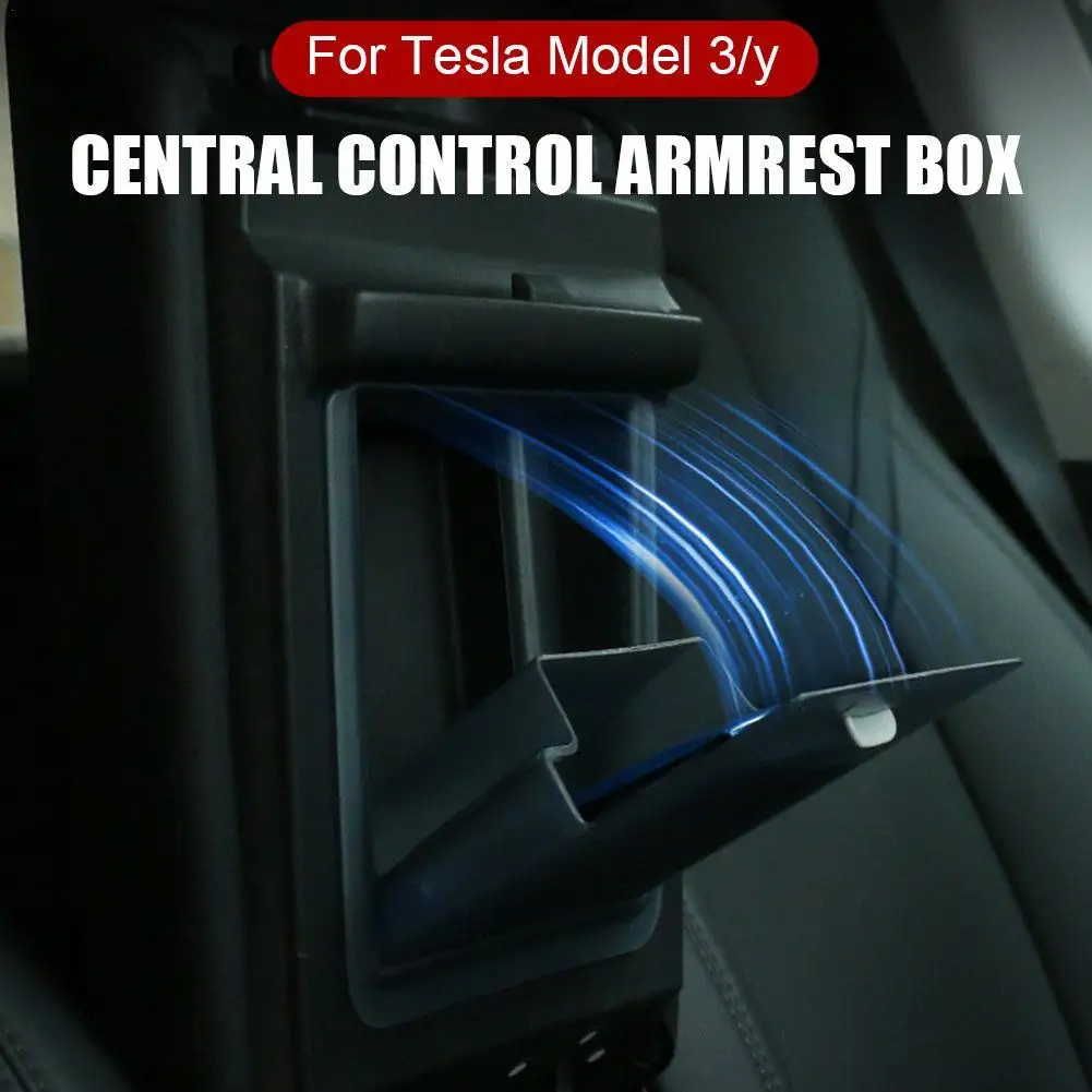 

Магнитная центральная консоль скрытый ящик для хранения для Tesla Model 3 Y подлокотник скрытый органайзер для Tesla контейнер аксессуары для интерьера