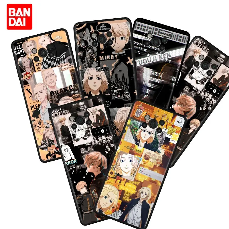 

Tokyo Revengers Manga Case for Xiaomi Poco X3 NFC F3 Redmi Note 9s 9 9A 9C 8 10 11 9T 8T 10T K40 Pro Plus Fashion Silicone Cover