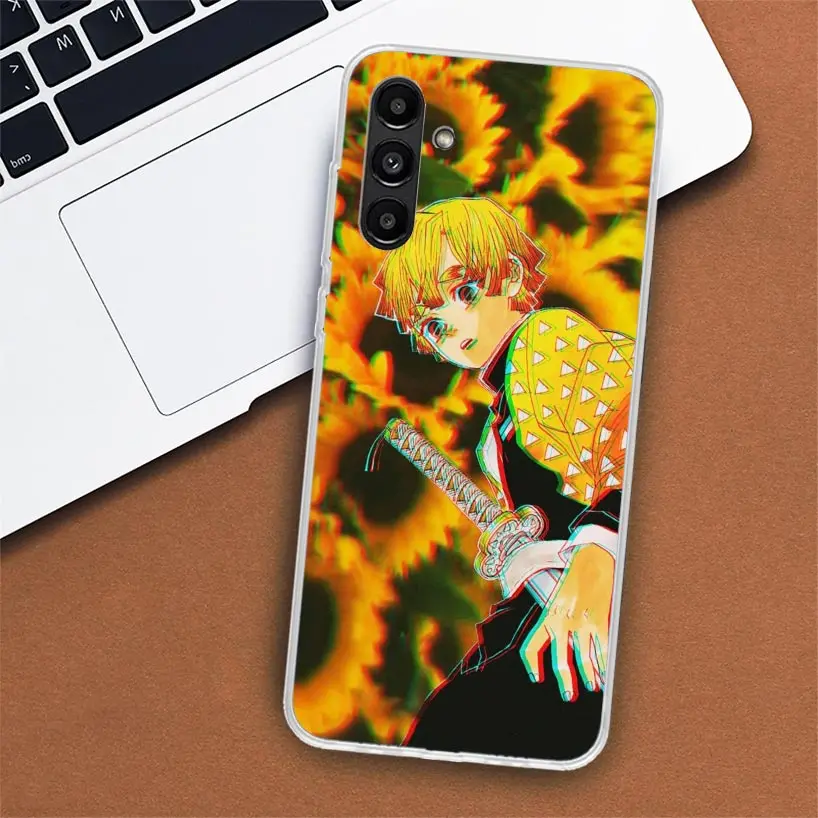 Фото Чехол для телефона Demon Slayer Agatsuma Zenitsu для Samsung Galaxy A51 A71 A50 A70 A40 A30 A20E A10 A41 A31 A21S A11 A01 A6 A8 + A7 A9 №4