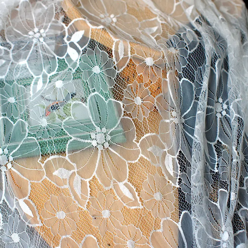 1 5 м фототкань &quotсделай сам&quot мягкая черная Цветочная кружевная ткань свадебное