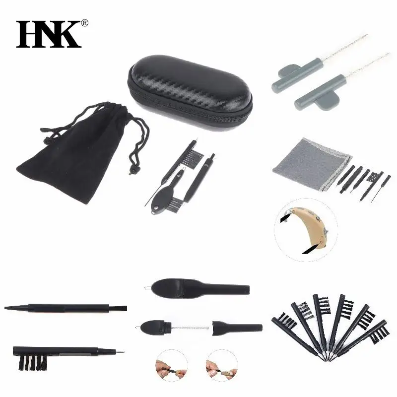 

2/8/6pcs Hearing Amplifier Cleaning Brush With Wax Loop Magnet Hearing Aid Brushes Accessory Ear Care Tools Health Care