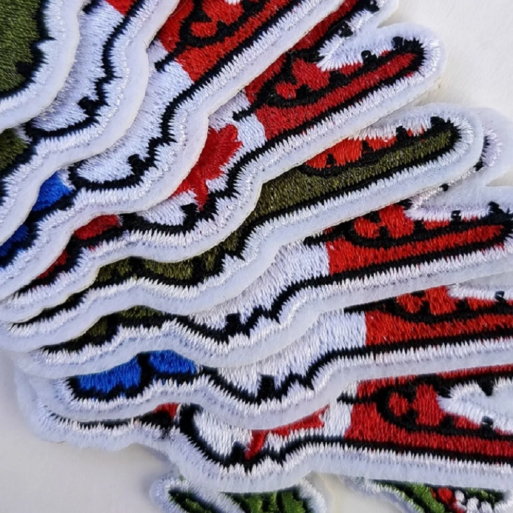 5 шт. спортивные модные брендовые Мультяшные крокодиловые логотипы железные