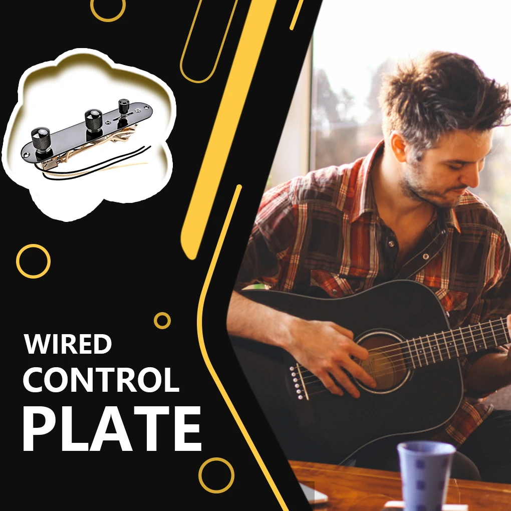 

Guitar Prewired Control Plate 3 Way Switch Replacement Parts Supplies