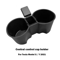 tesla model 3 y 2021 silicone cup auto parts the latest car cup holder sink sliding ashtray car cup coaster