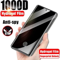 Anti Spy Hydrogel Film for Samsung Galaxy S21 S20 S10 Note Plus S22 Note Ultra S10 Plus Privacy Screen Protectors