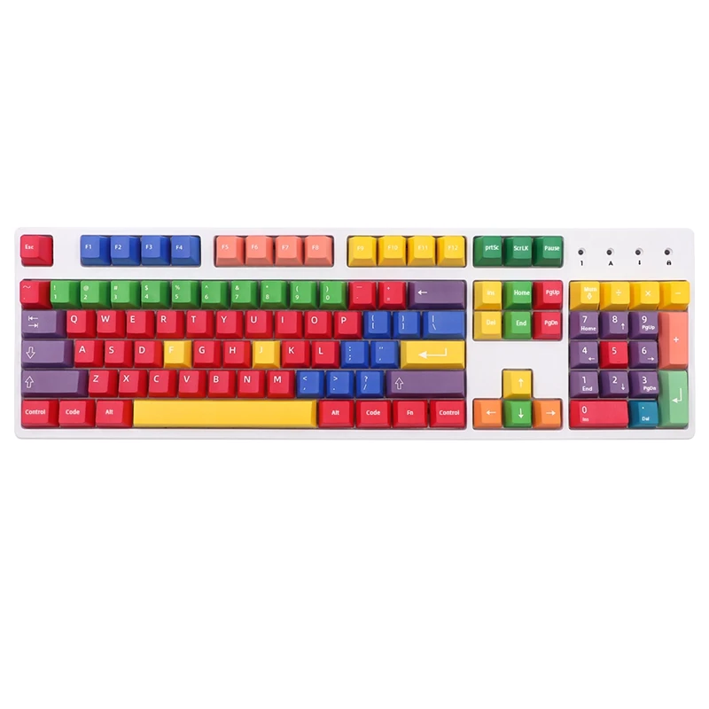 Клавиатура красящая Sub Pbt вишневый профиль для Kailh Gateron Cherry Mx механическая