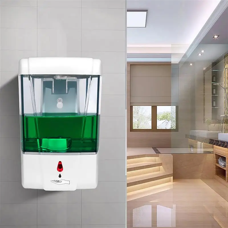 

700ML Automatic Liquid Soap Dispenser Wall-Mounted Touchless Sensor Foam Machine Soap Lotion Pump Home Hand Sanitizer Dispense