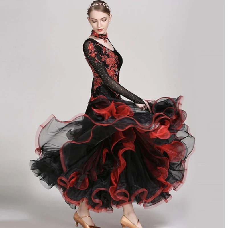 Стандартная одежда для бальных танцев платья соревнований по бальным танцам