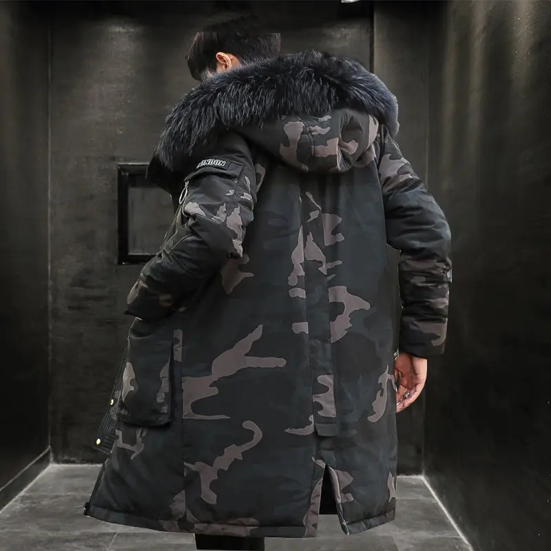 Men's Puffer Jacket Parkas Coats for Men Winter Long Coat Men's Cold Jacket Thick White Duck Down Plus Size Casual Jacke