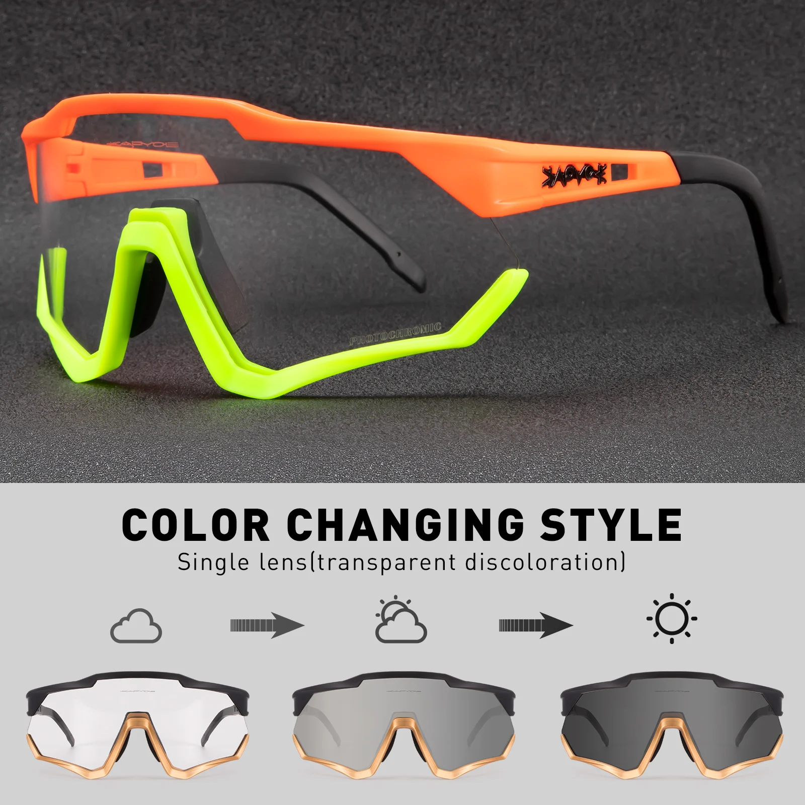 

Photochromic Men Women 2022 Cycling Driving Running Goggles Fishing Sport Sunglasses MTB Racing Bike Eyewear Bicycle Glasses