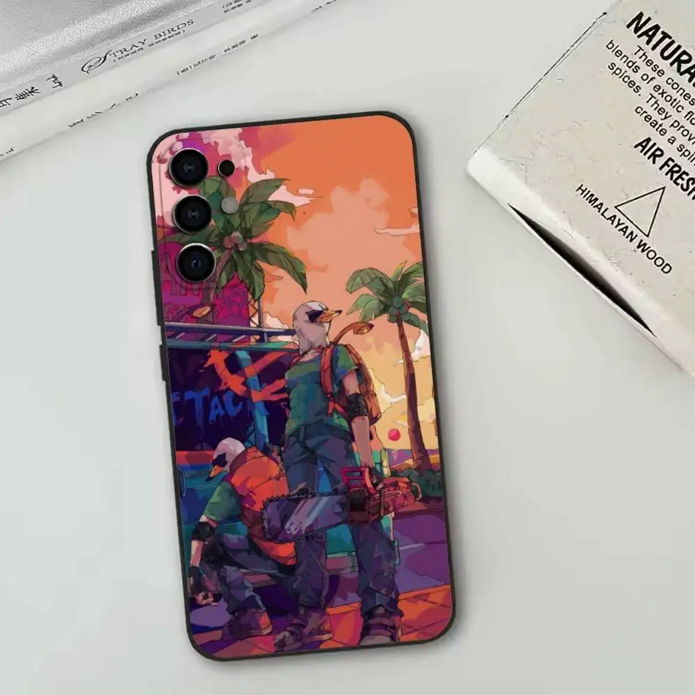Фото Чехол для телефона Game-H-hotline m-Miami-Richter-jacket для Samsung S25, S24, S21, S22, S23, S30, Ultra, S20, Plus, FE, мягкий силиконовый, черный №3
