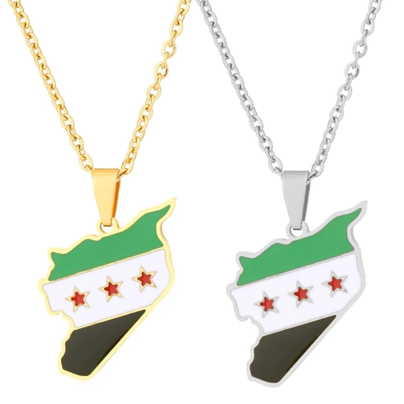 

Traditional Flag Pendant Friendship Necklace For Women Men Jewelry Holiday Party