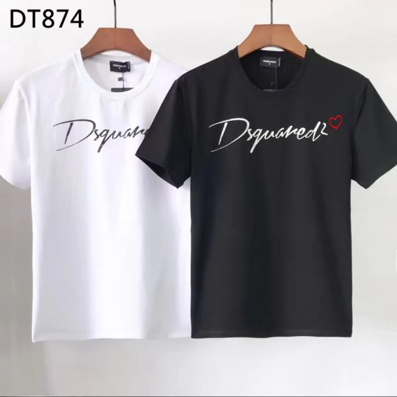 

2021 Модная брендовая мужская футболка Dsquared2 с принтом DT874