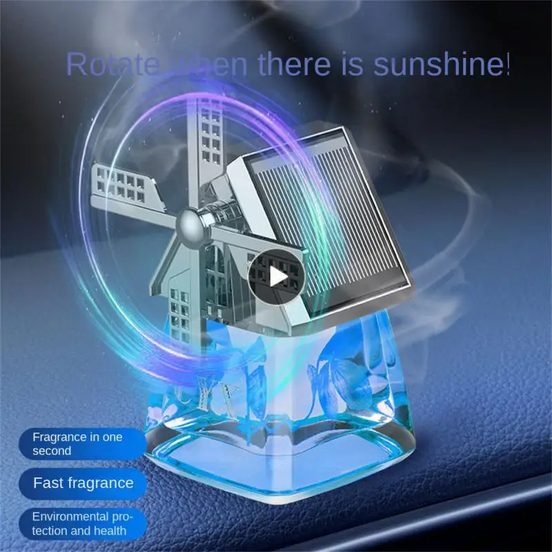 

Solar Energy Air Freshener Solid Perfume Car Windmill Aromatherapy Deodorization Rotation Durable Aromatherapy Diffuser