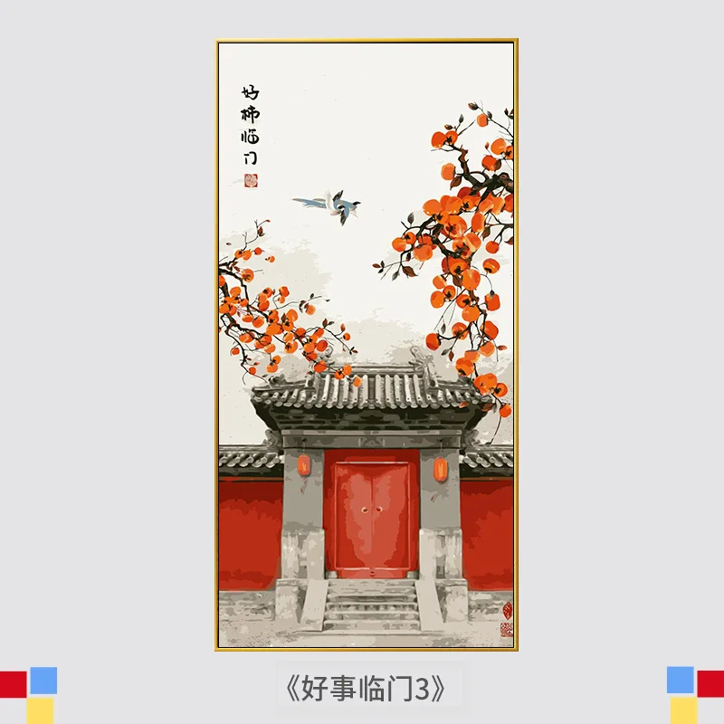 

3673Ann-Tulip diy digital oil painting oil painting acrylic flower painting explosion hand-filled landscape painting