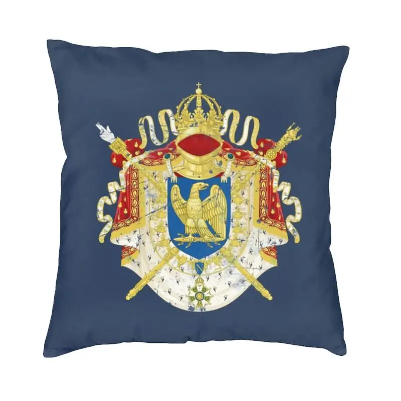 

French Empire Napoleon Throw Pillow Case Home Decoration Coat Of Arms of France Nordic Cushion Cover Car Pillowcase