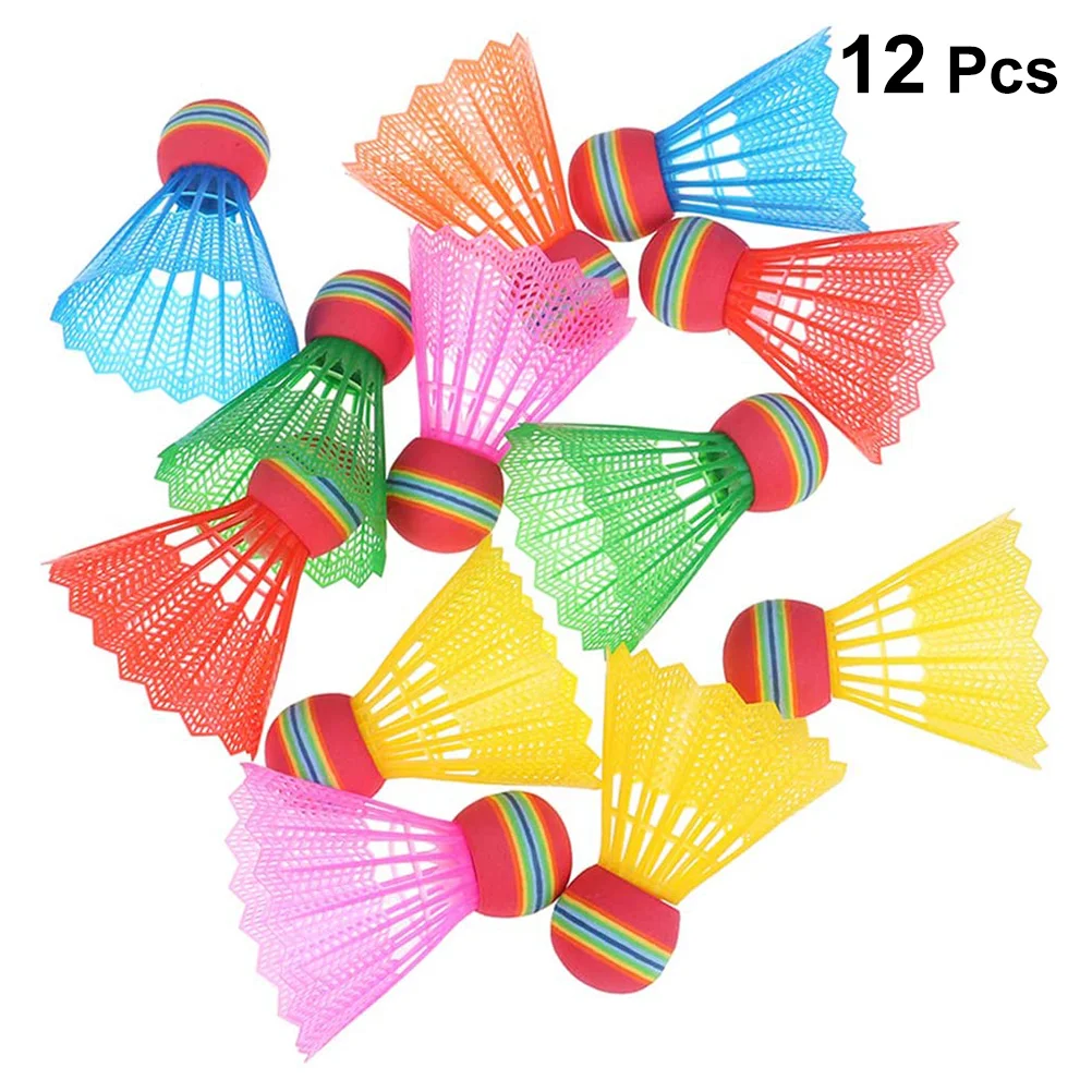 

12pcs Useful Funny Chic Colorful Shuttlecock for Home Family Outdoor