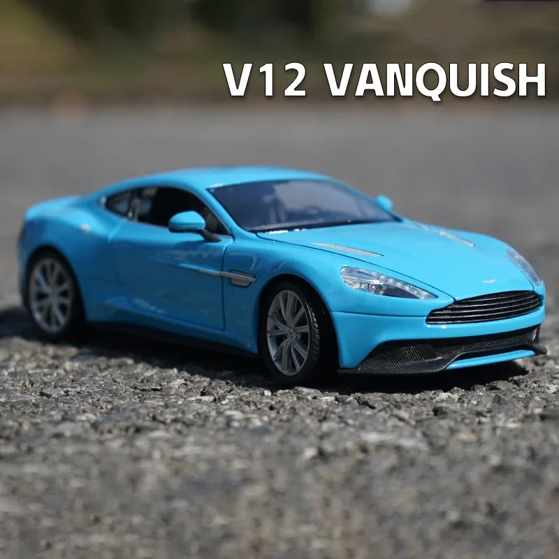 WELLY 1:24 Aston Martin VANQUISH V12 модель автомобиля Supercar из сплава Литые и игрушечные