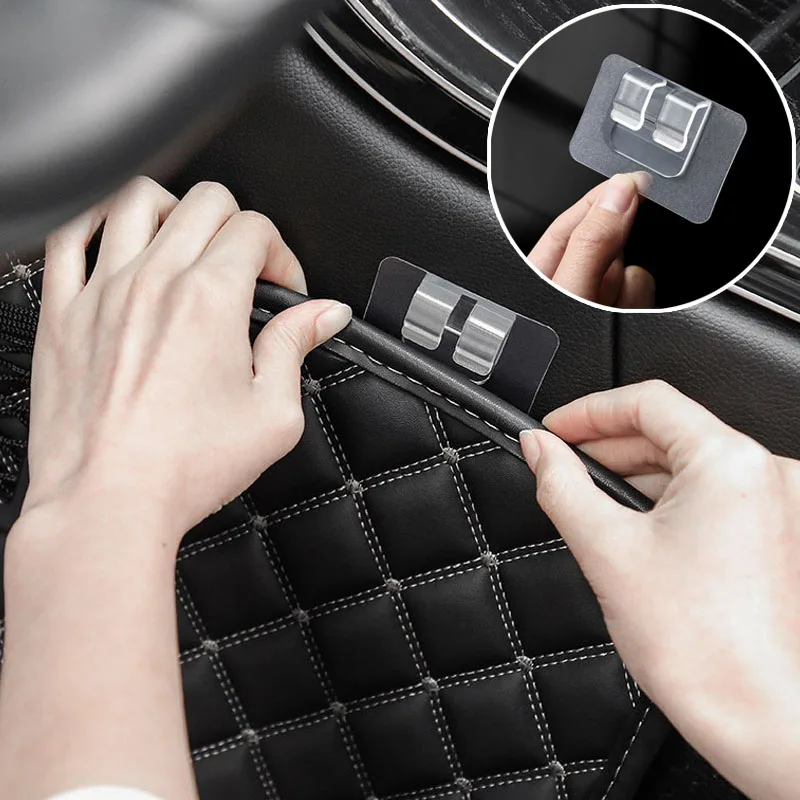 

5Pcs Universal Car Mat Anti-skid Stickers Foot Pads Carpet Mat Clips Fixing Clamp Self-adhesive Holder Car Interior Accessories