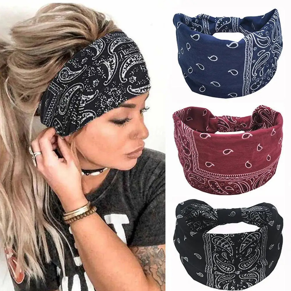 

Women Headwrap Cotton Stretch Headbands Elastic Hair Bandage Headwear Turban Girl Sport Bandana Hairbands Sweat HairBand Ri V6Y4