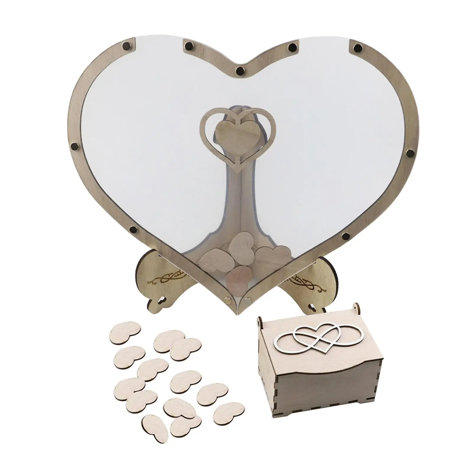 

Creative Wedding Guest Book Blank Sheet Accessories Feast DIY Handmade Frame for