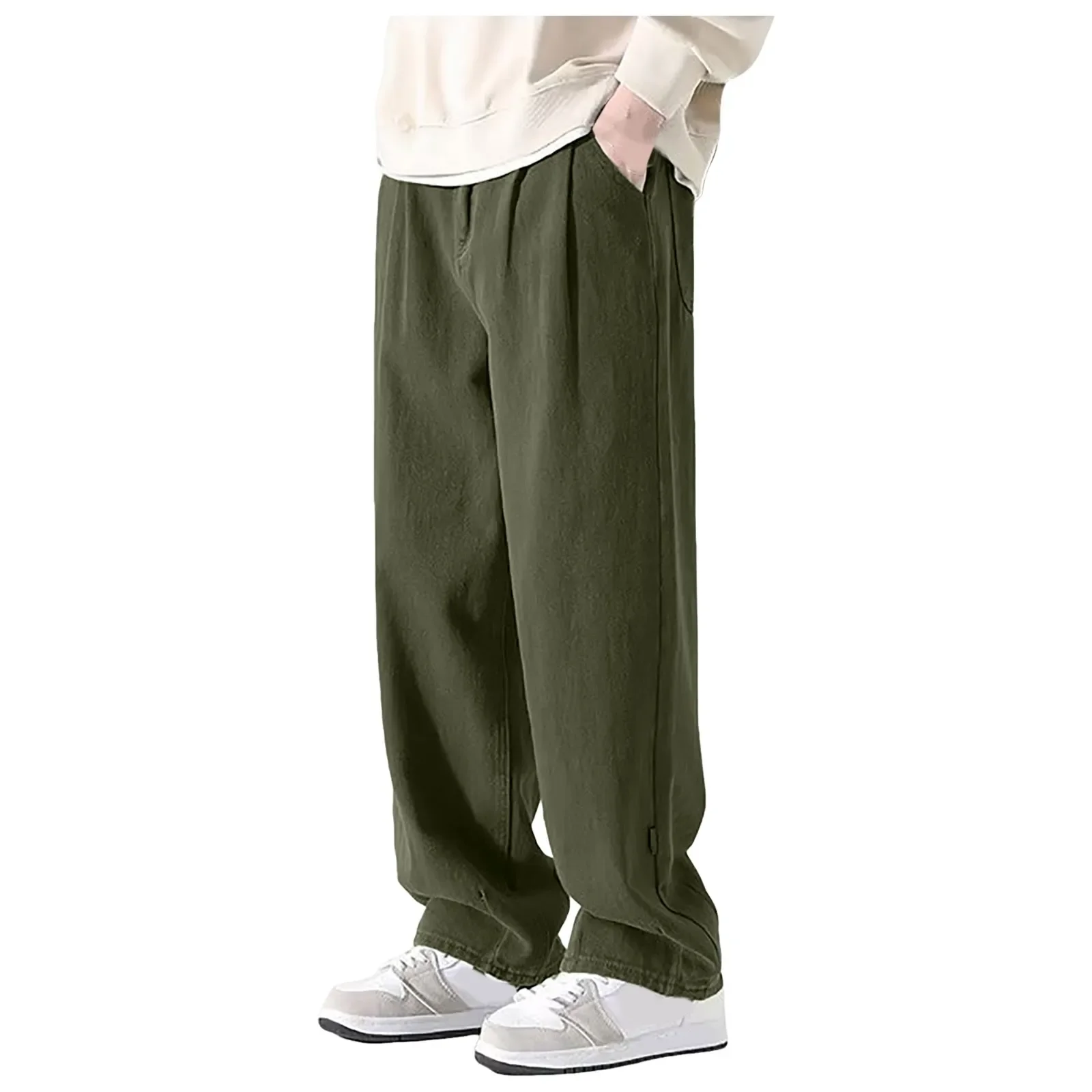 Свободные мужские брюки весенне-летние спортивные для фитнеса повседневные