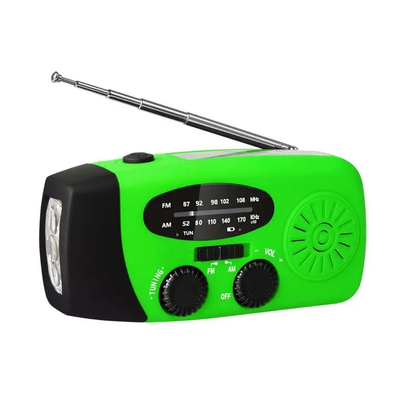 

Ручное радио, фонарик для кемпинга, многофункциональный фонарь на солнечной батарее и ручной фонарик, перезаряжаемый фонарик с 3 режимами