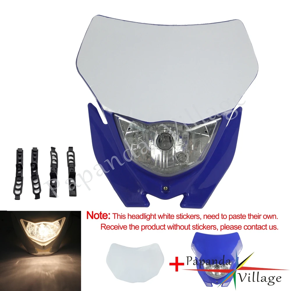 Универсальная фара для Yamaha YZ125 YZ250 YZ250F YZ450F WR250F WR450F WR YZ YZF Enduro Supermoto Dirt Bike Мотокросс