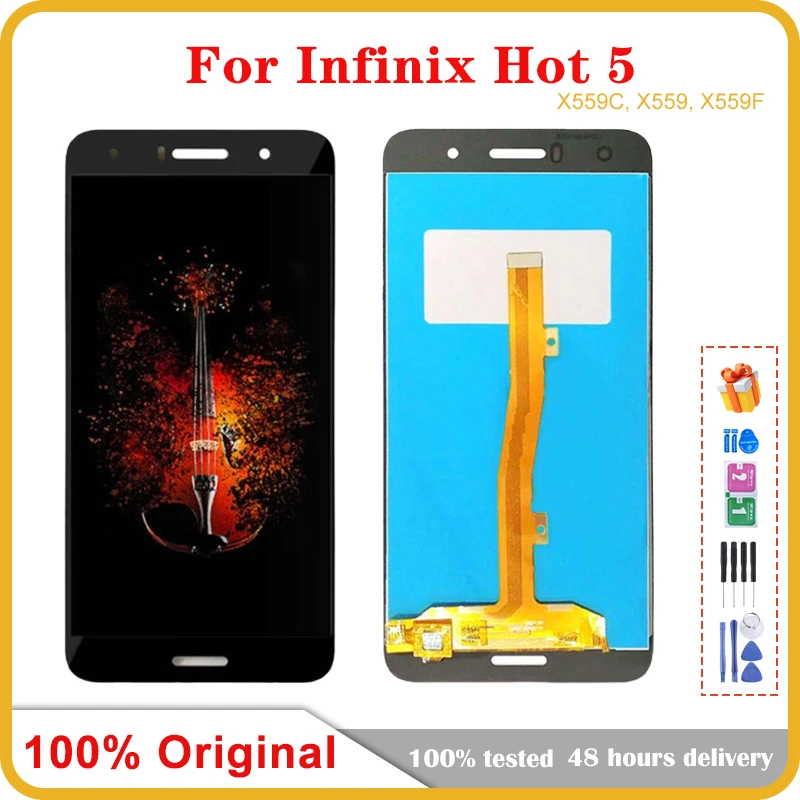 ЖК-дисплей 5,5 дюйма для Infinix Hot 5 X559 X559C X559F, дисплей с сенсорным экраном в сборе, замена для Infinix Hot5 LCD, оригинал