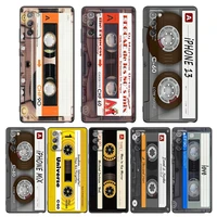phone case for samsung galaxy m62 m52 m51 m32 m31 m22 m11 m01 f62 f52 f42 f22 f12 cover retro music cassette tape vintage style